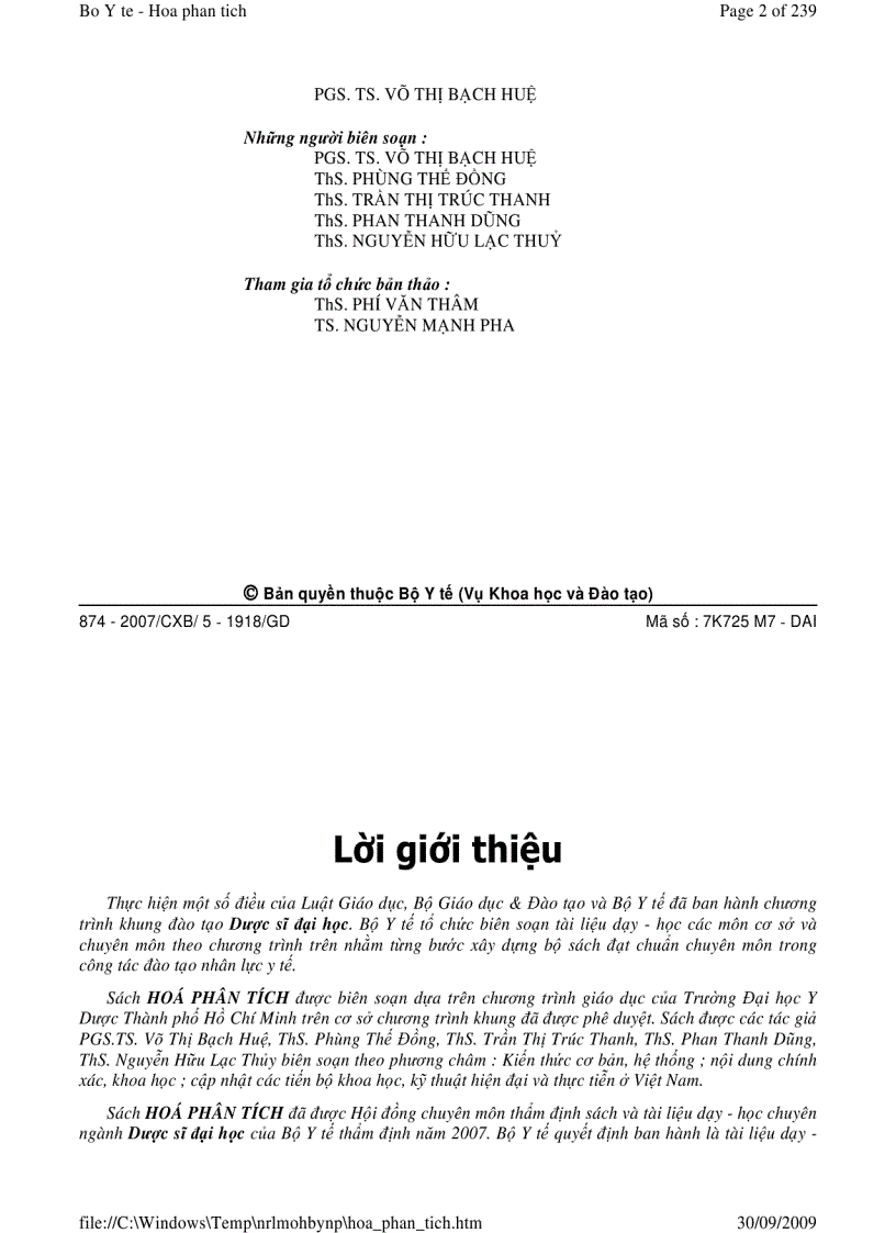image for page Hoá phân tích tập 1