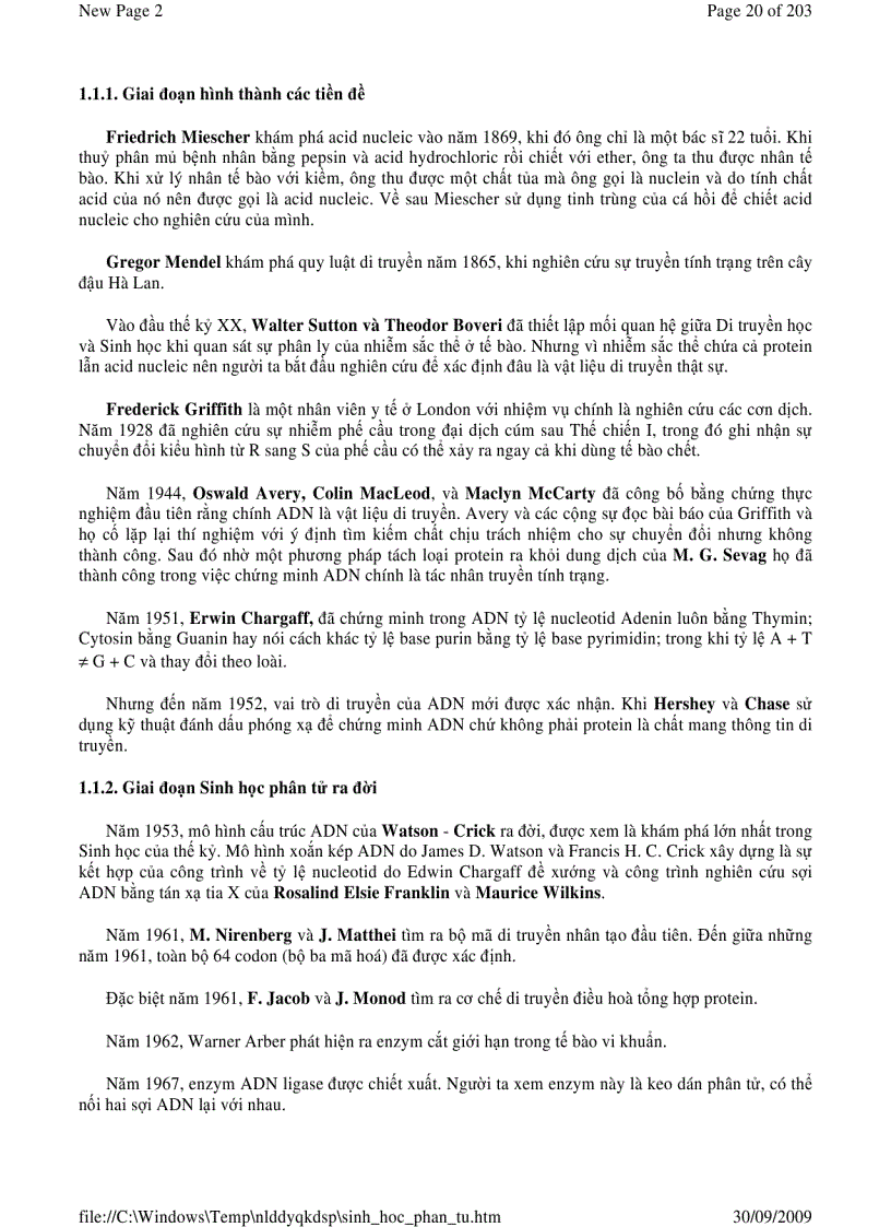 image for page Sinh Học Phân Tử