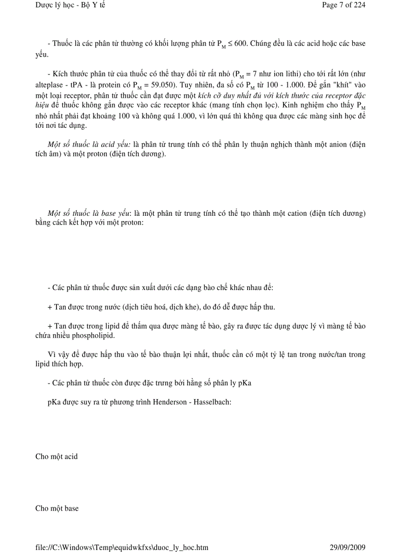 image for page Dược lý học Tập 1