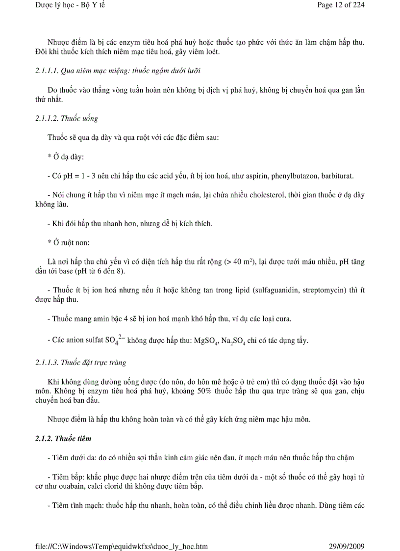 image for page Dược lý học Tập 1