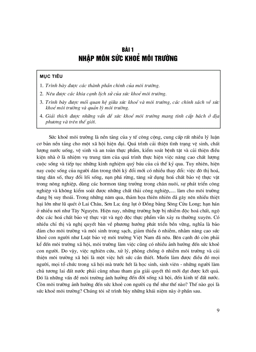 image for page Sức khoẻ môi trường