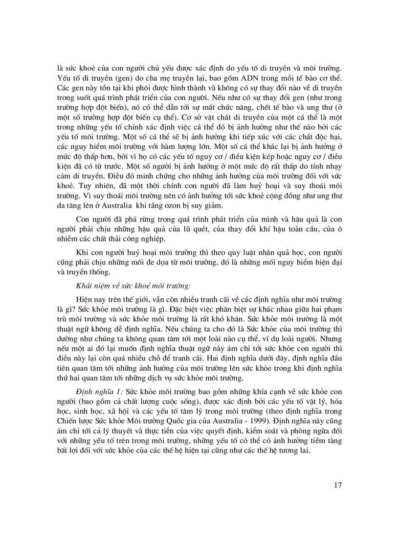 image for page Sức khoẻ môi trường