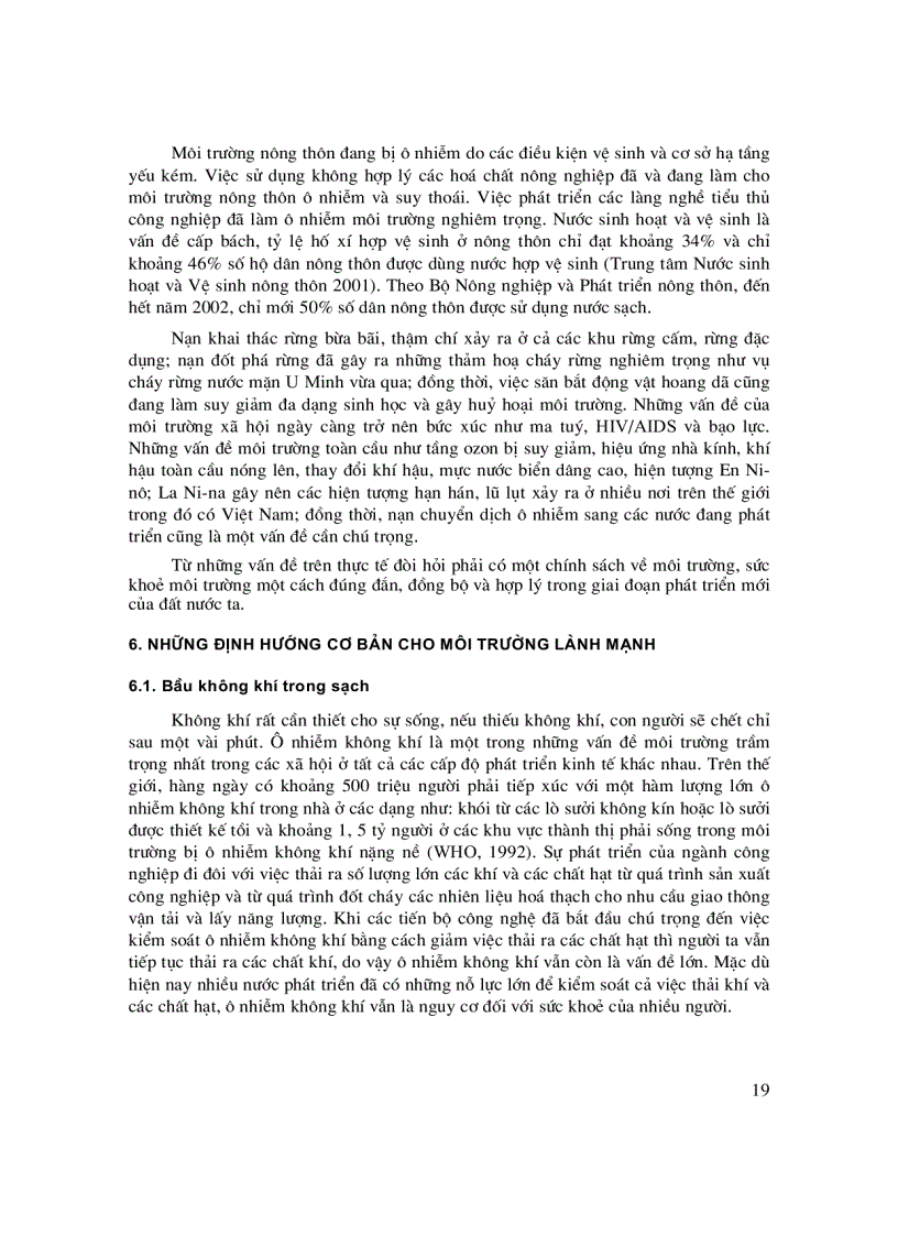 image for page Sức khoẻ môi trường