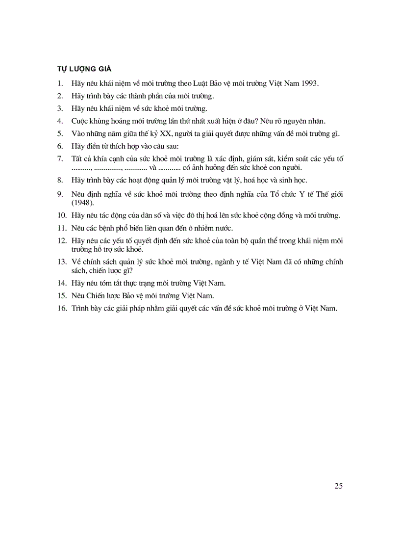 image for page Sức khoẻ môi trường