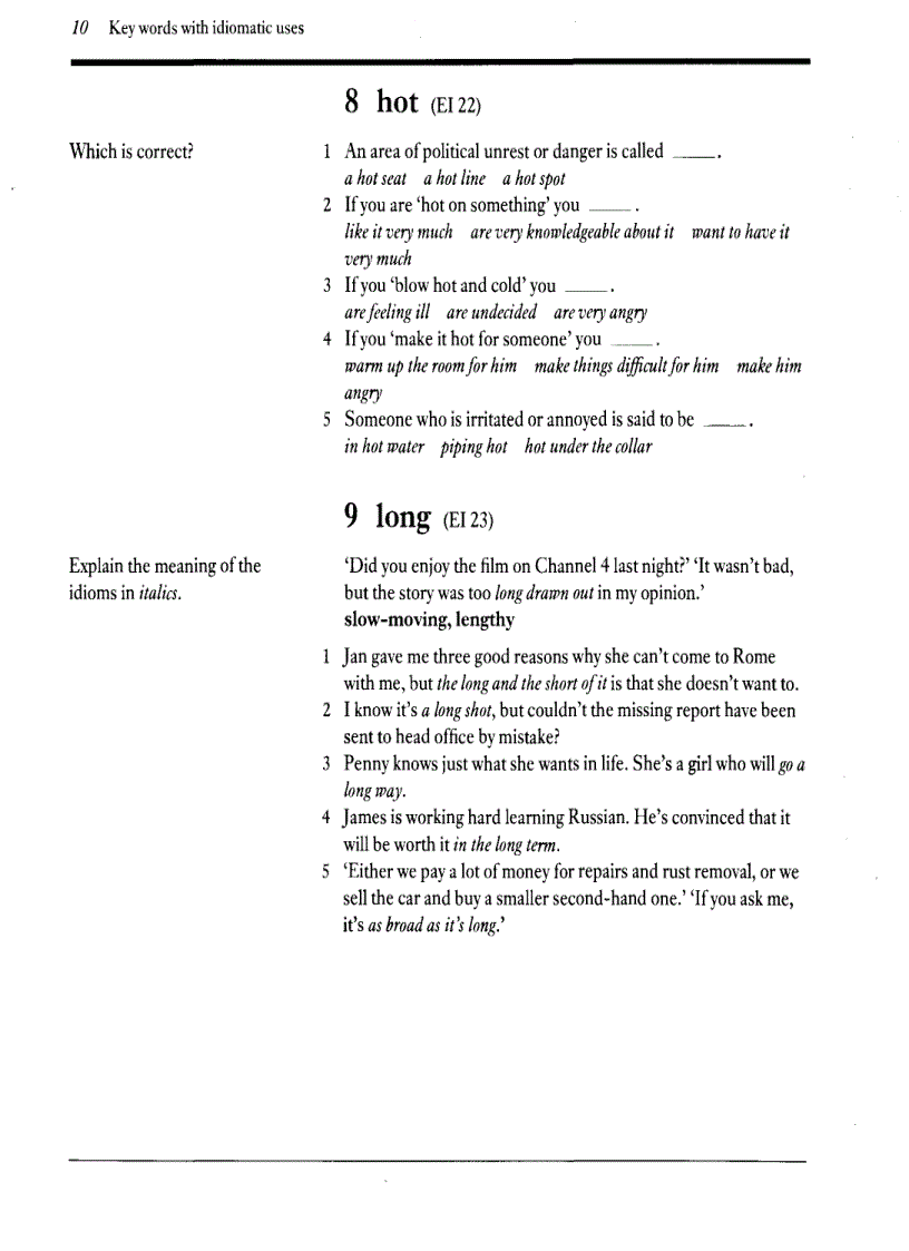 image for page English Idioms Exercises on idioms