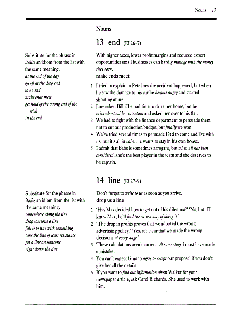 image for page English Idioms Exercises on idioms