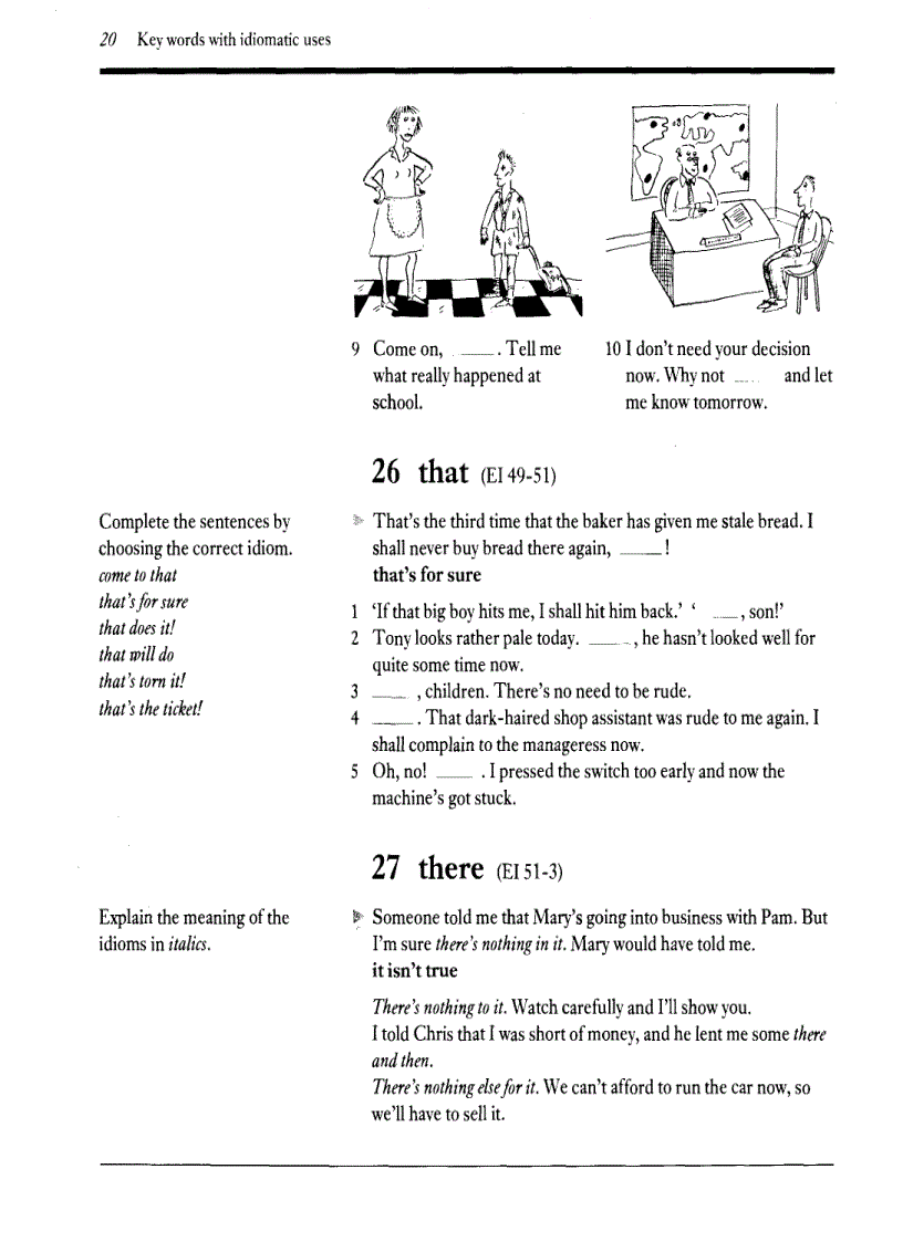 image for page English Idioms Exercises on idioms