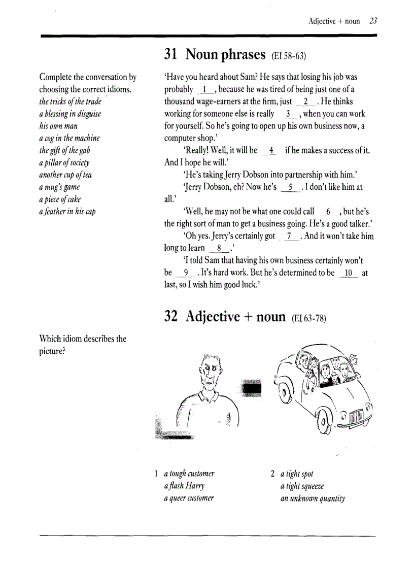image for page English Idioms Exercises on idioms