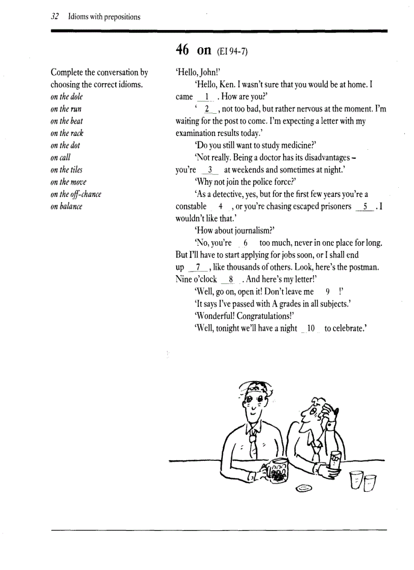 image for page English Idioms Exercises on idioms