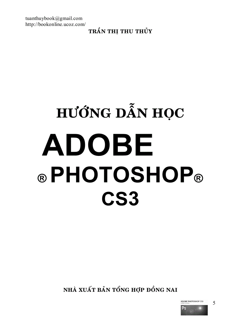 Sách hướng dẫn học Adobe Photoshop CS3