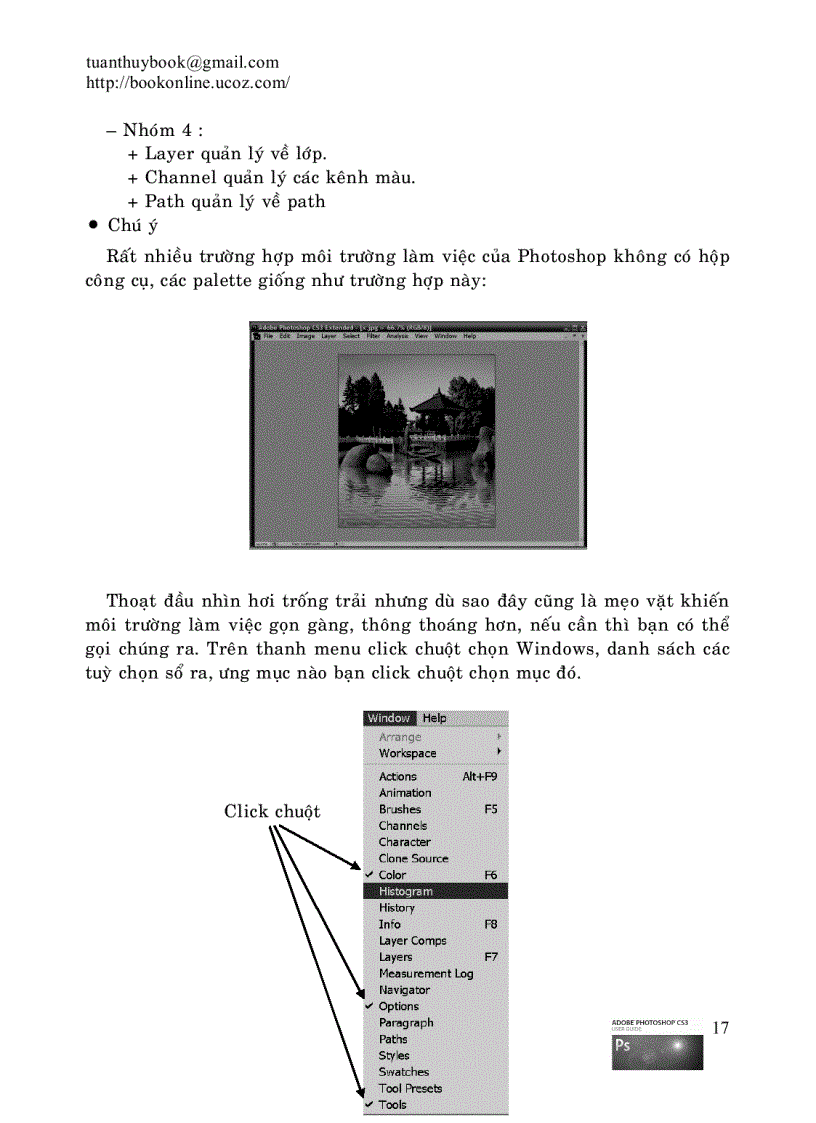 image for page Sách hướng dẫn học Adobe Photoshop CS3