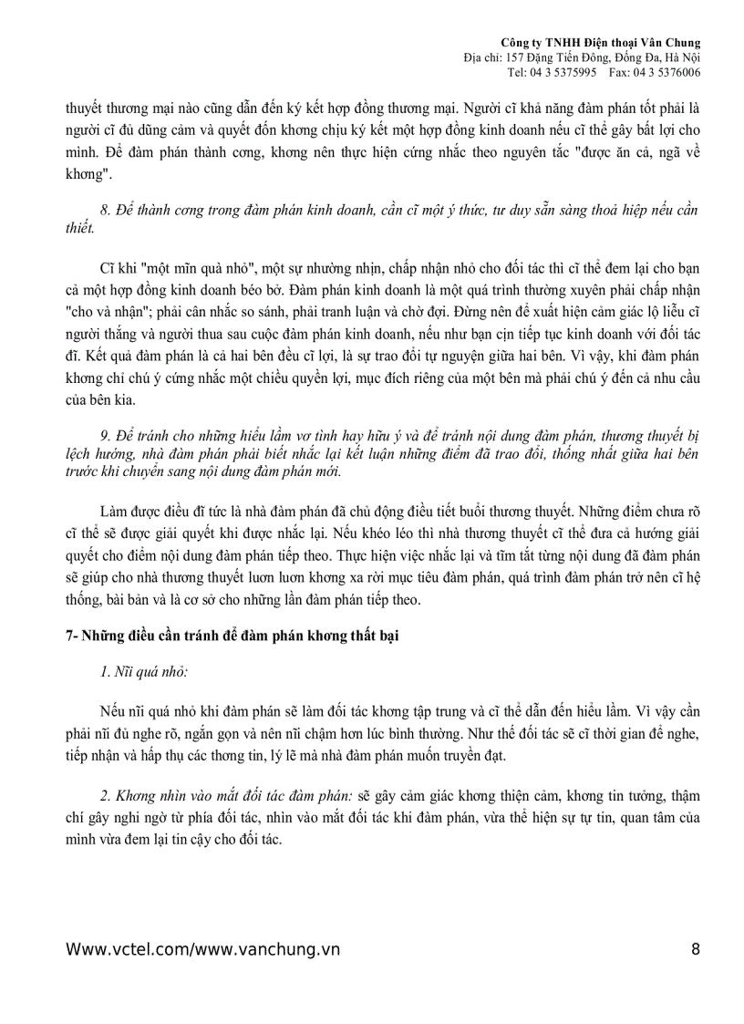 image for page Kỹ năng đàm phán