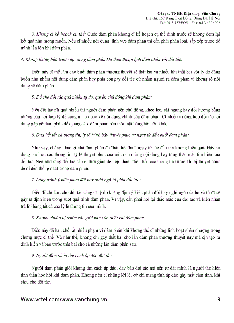 image for page Kỹ năng đàm phán