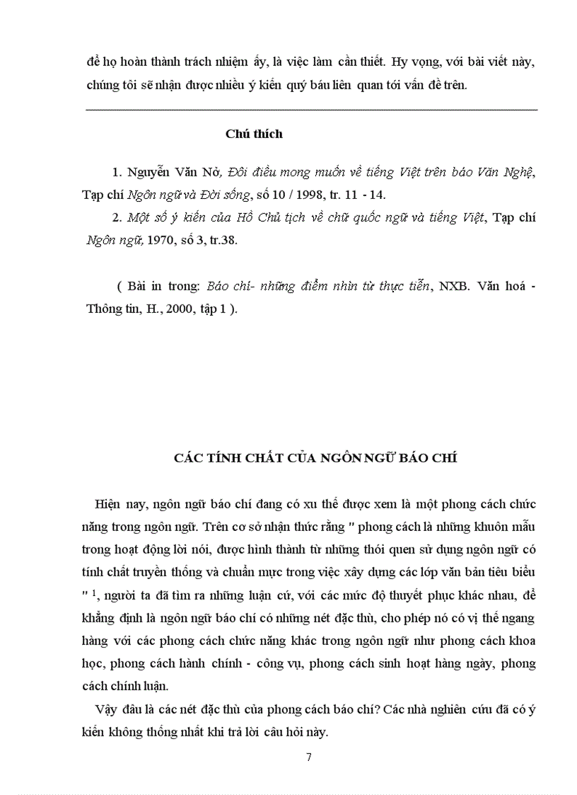 image for page Một số vấn đề về sử dụng ngôn từ trên báo chí