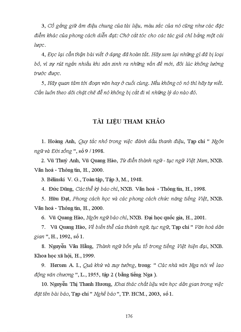 image for page Một số vấn đề về sử dụng ngôn từ trên báo chí