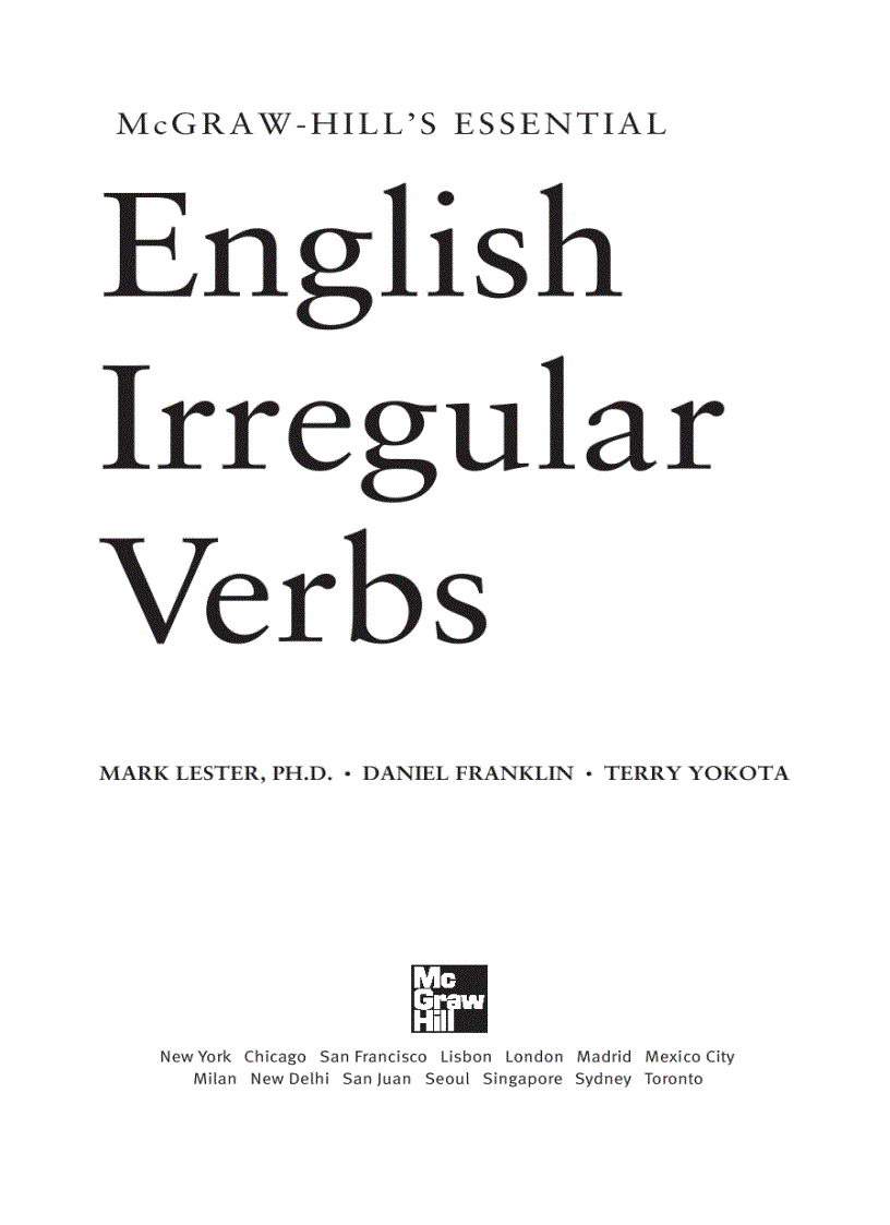 image for page English Irregular Verbs