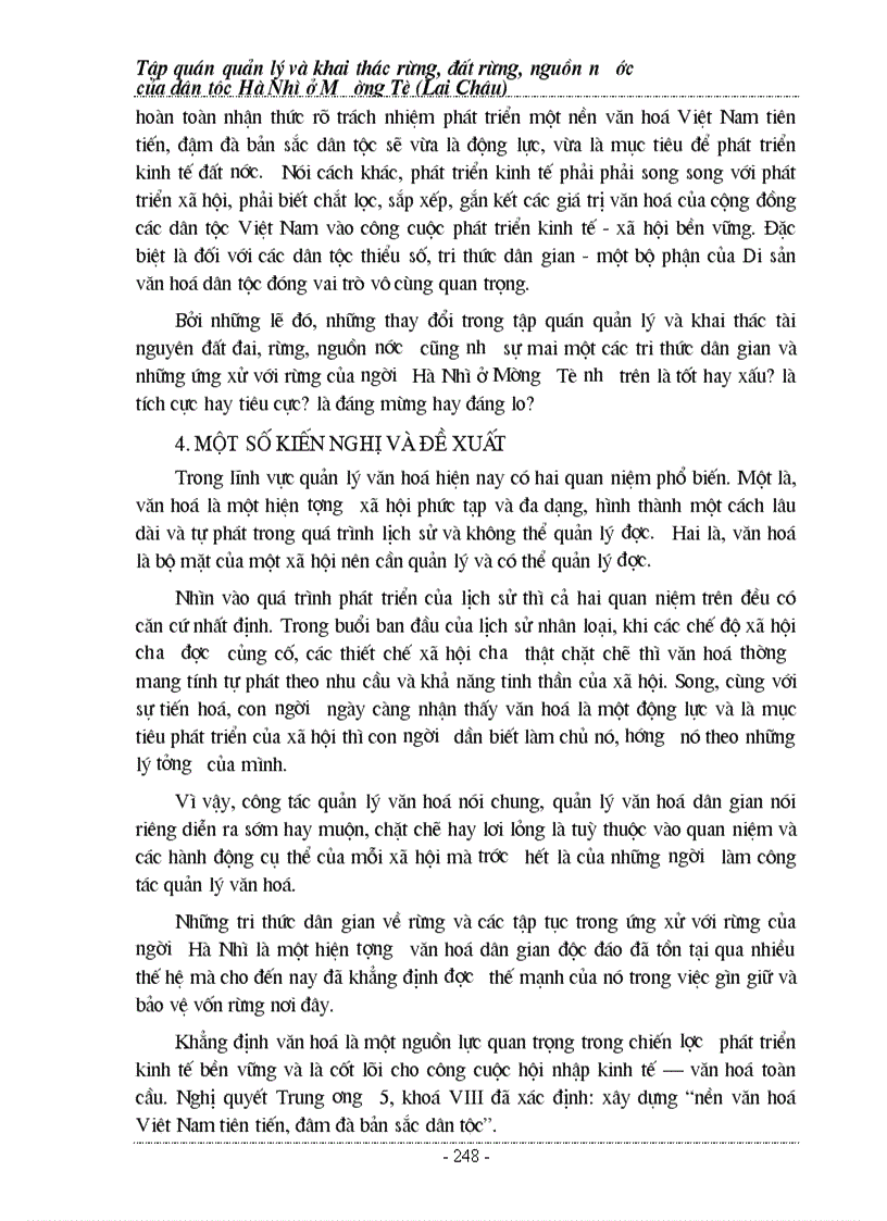 image for page Tập quán quản lý và bảo vệ rừng người Hà Nhì