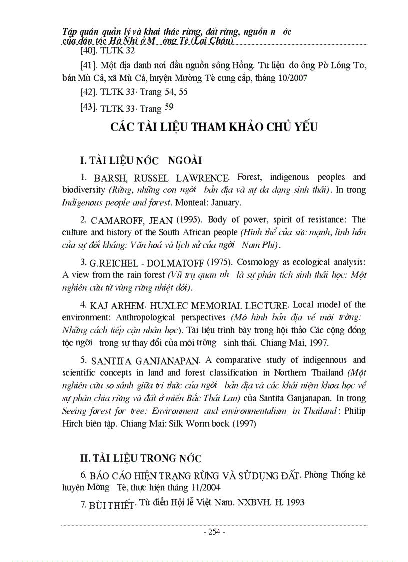 image for page Tập quán quản lý và bảo vệ rừng người Hà Nhì