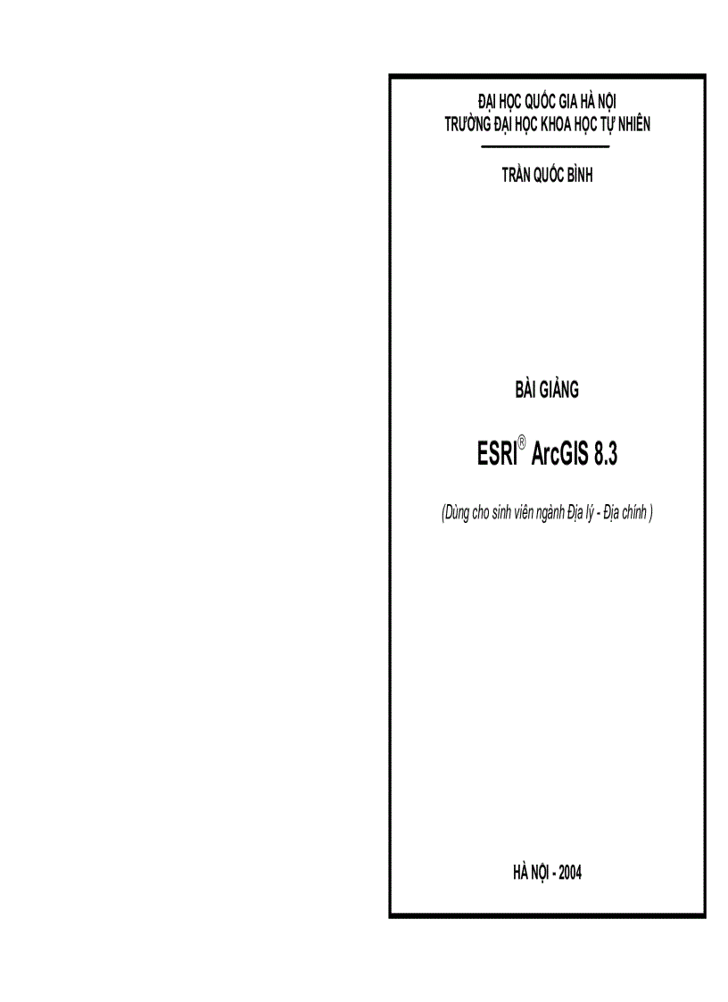 image for page Hướng dẫn sử dụng phần mềm argis