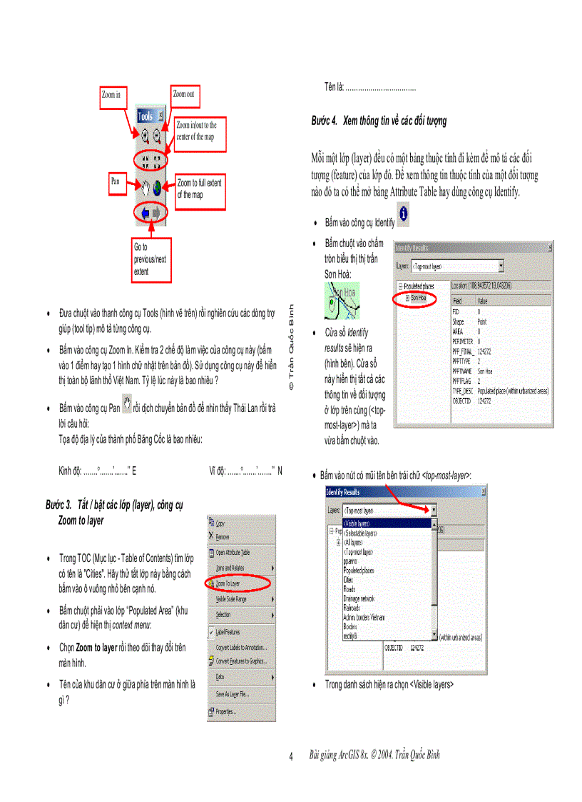 image for page Hướng dẫn sử dụng phần mềm argis
