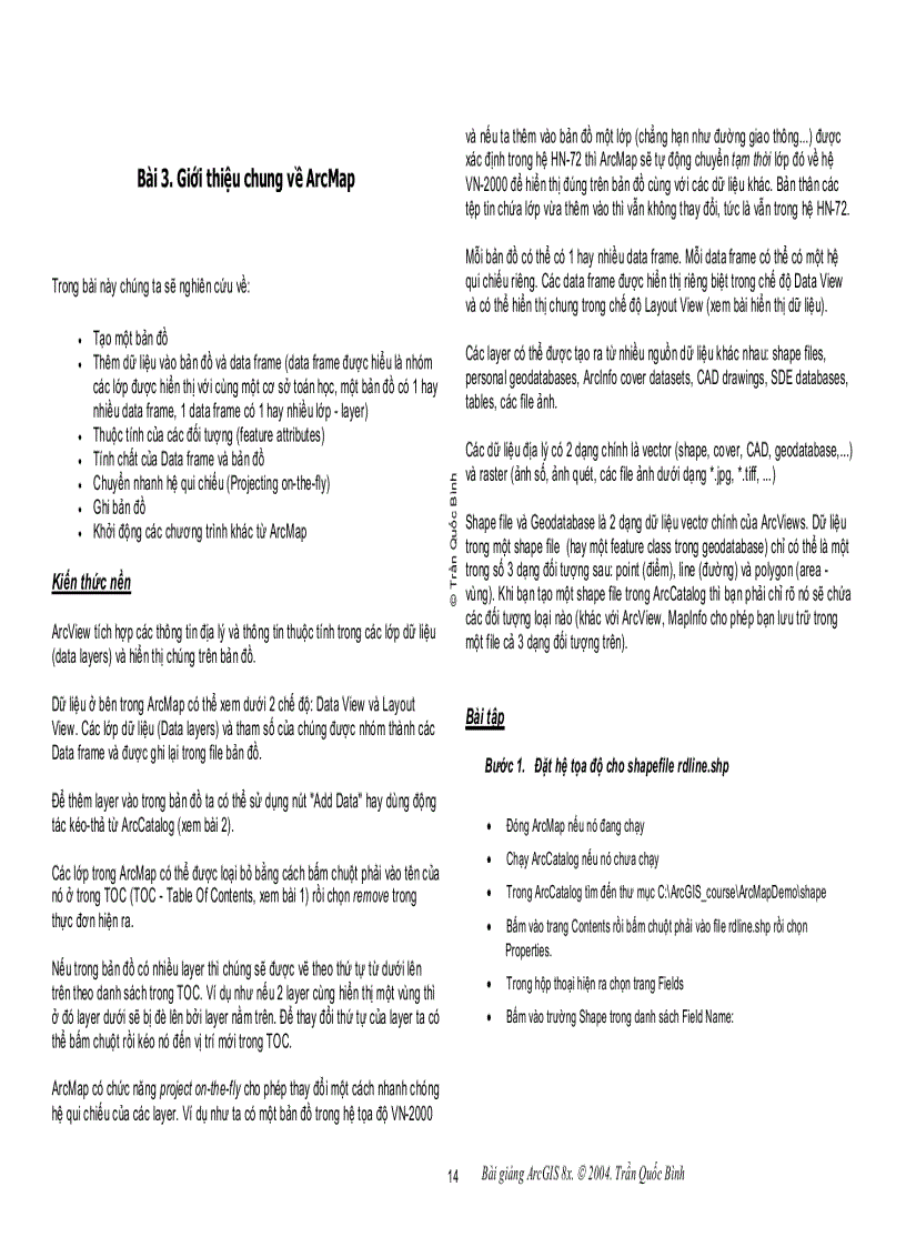 image for page Hướng dẫn sử dụng phần mềm argis