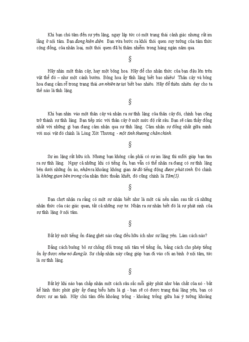 image for page Sức Mạnh của Tĩnh Lặng Eckhart Tolle