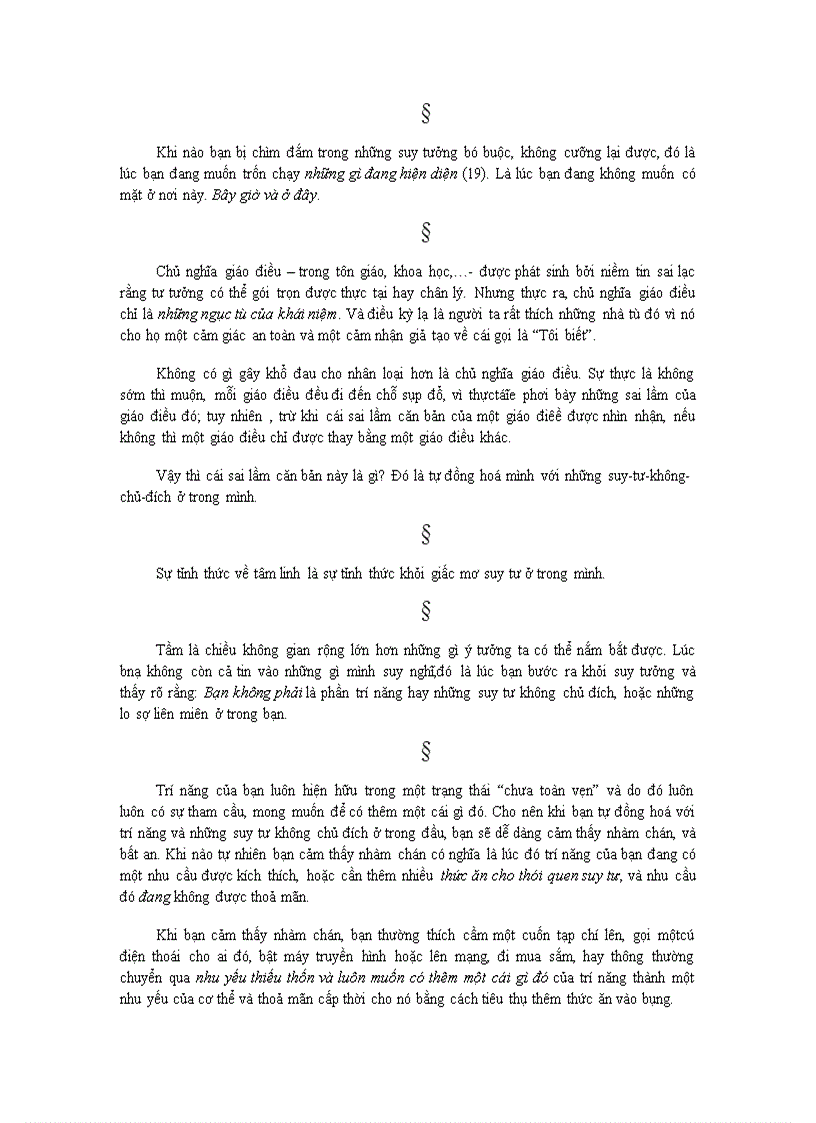 image for page Sức Mạnh của Tĩnh Lặng Eckhart Tolle