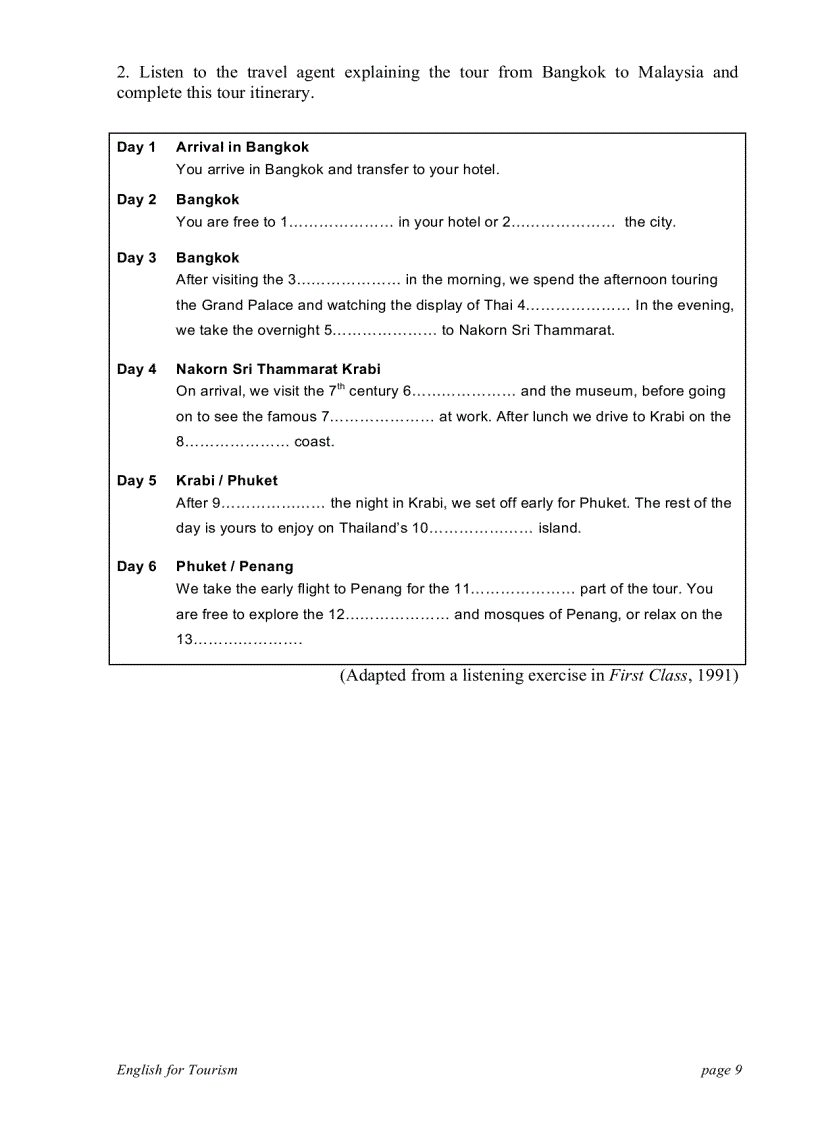 image for page Anh văn du lịch căn bản