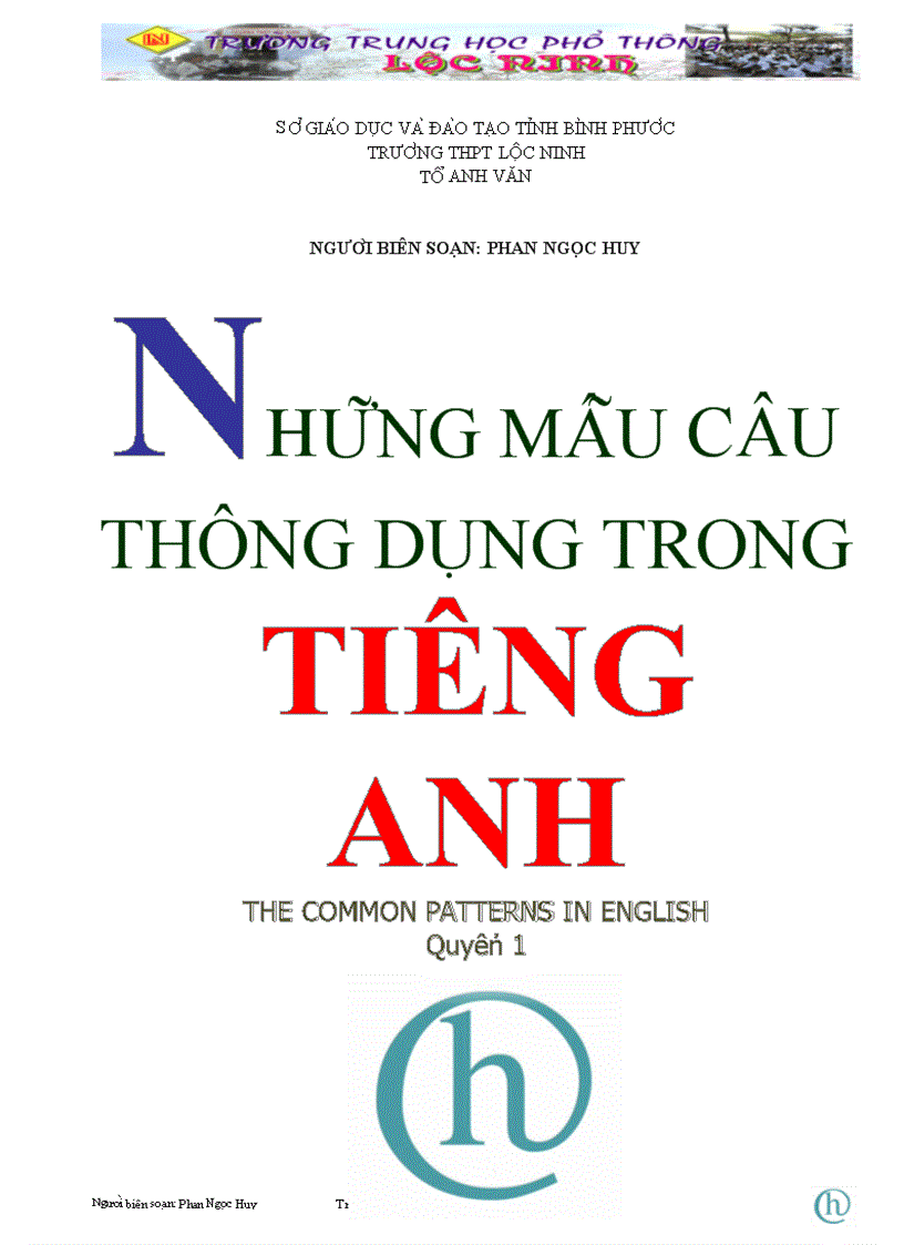 image for page Những mẫu câu thông dụng trong tiếng Anh TG Phan Ngọc Huy
