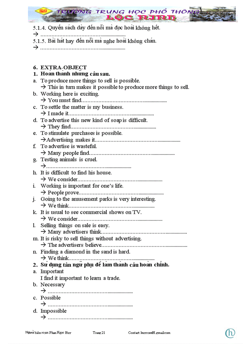 image for page Những mẫu câu thông dụng trong tiếng Anh TG Phan Ngọc Huy