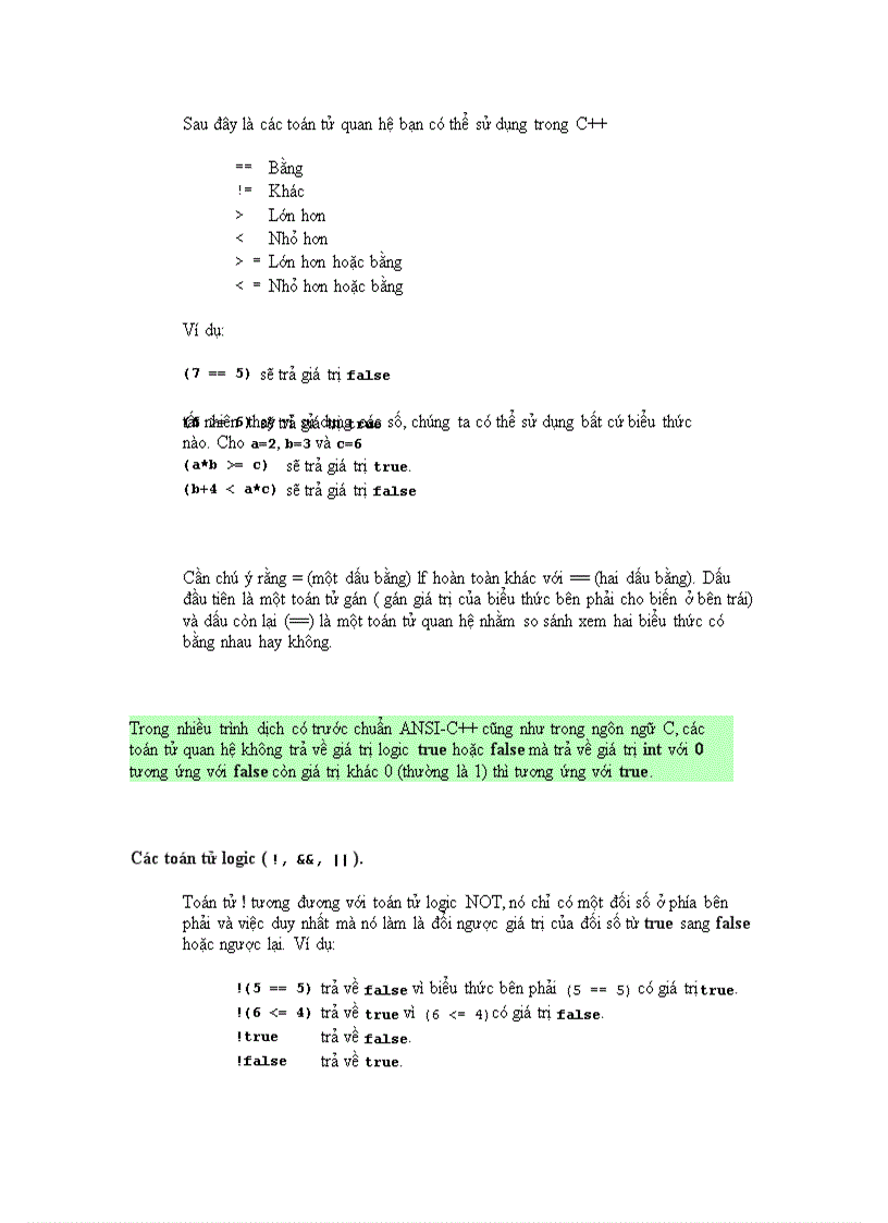 image for page Cấu Trúc Của Một Chương Trình C