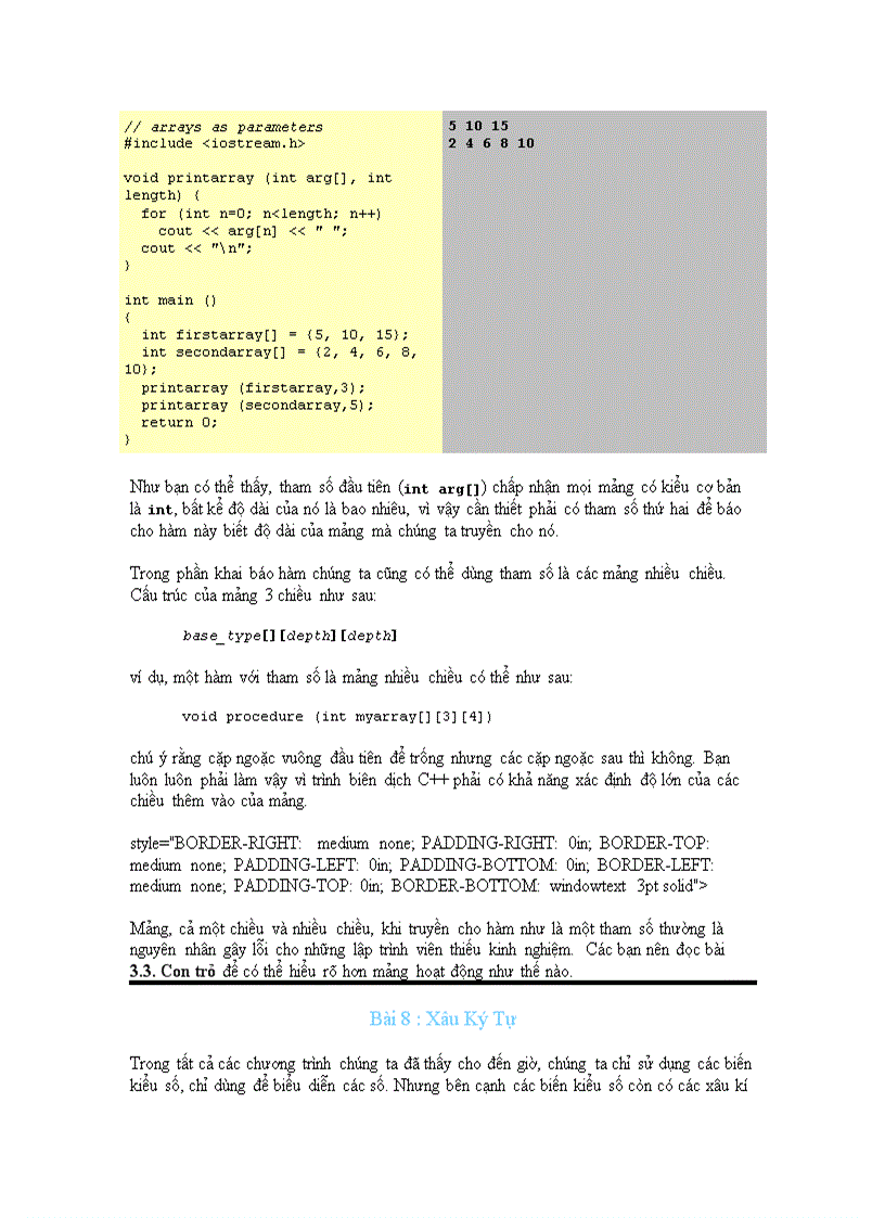 image for page Cấu Trúc Của Một Chương Trình C