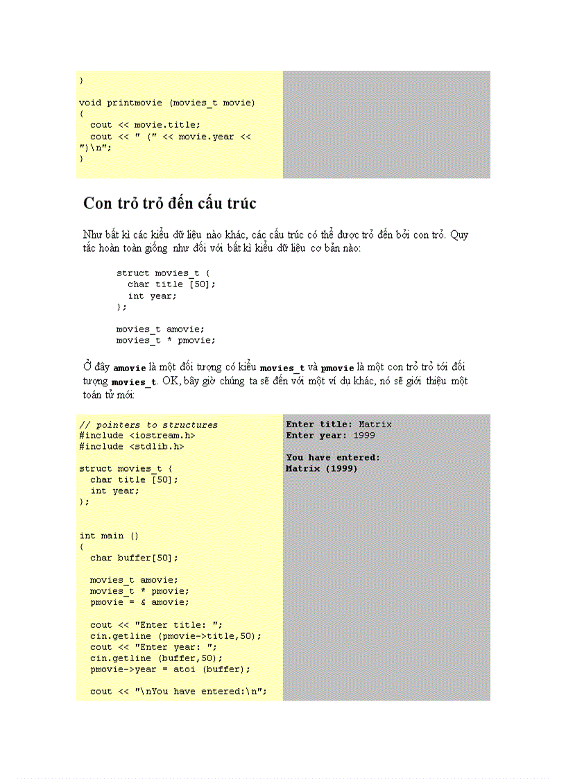 image for page Cấu Trúc Của Một Chương Trình C