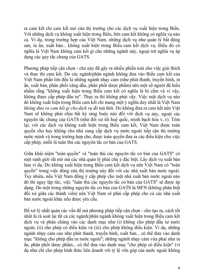 image for page Cam kết về dịch vụ khi gia nhập WTO bình luận của người trong cuộc