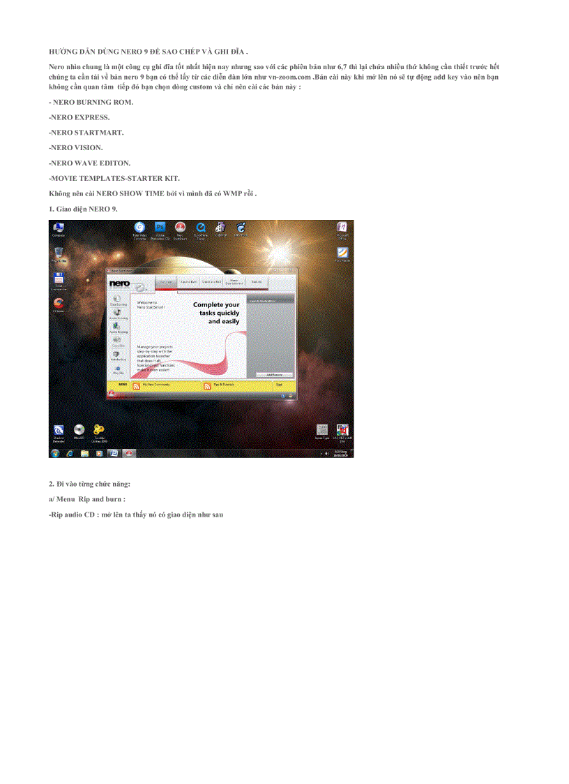 image for page Hướng dẫn sử dụng nero 9 để sao chép và ghi đĩa bằng hình ảnh