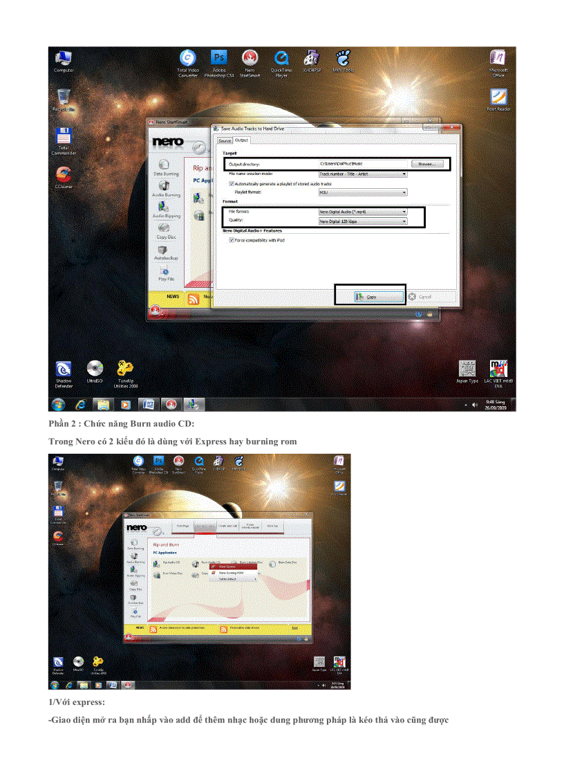 image for page Hướng dẫn sử dụng nero 9 để sao chép và ghi đĩa bằng hình ảnh