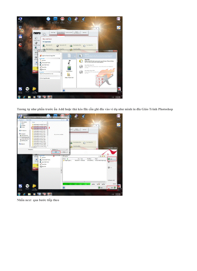 image for page Hướng dẫn sử dụng nero 9 để sao chép và ghi đĩa bằng hình ảnh