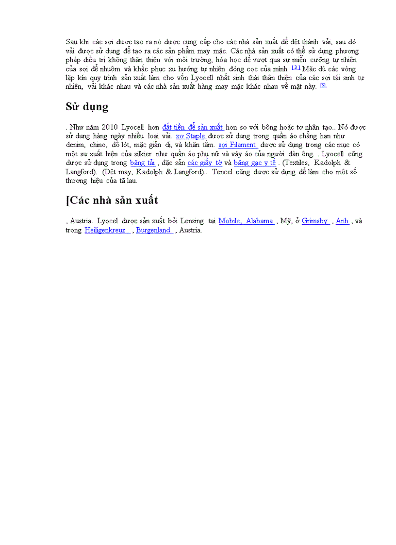 image for page Một số đặc điểm và ứng dụng của xơ lyocell