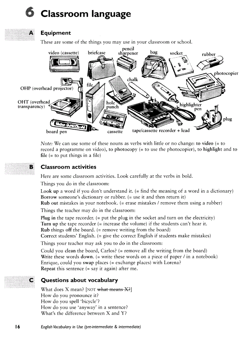 image for page Cambridge English Vocabulary In Use Pre int and In termediate