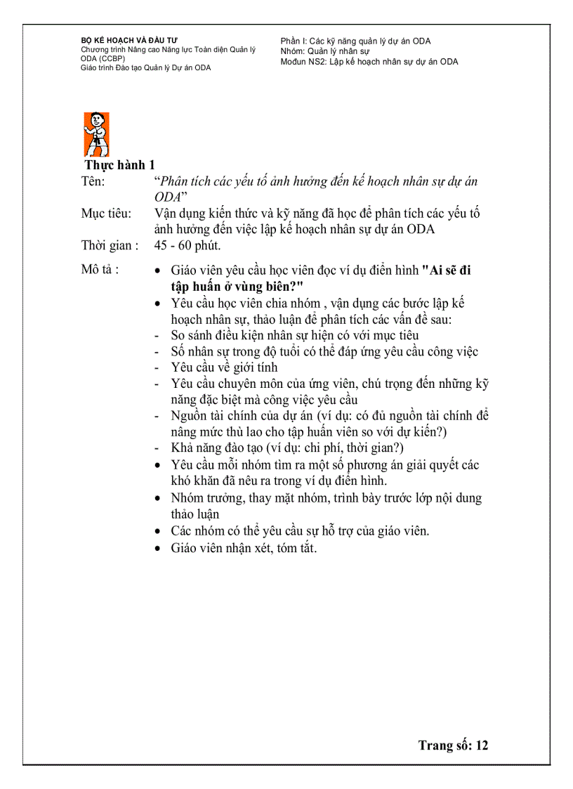 image for page Lập kế hoạch nhân sự dự án oda