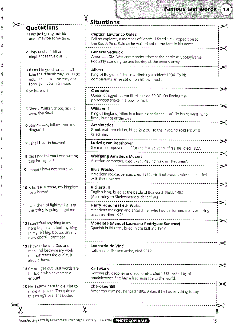 image for page Reading extra