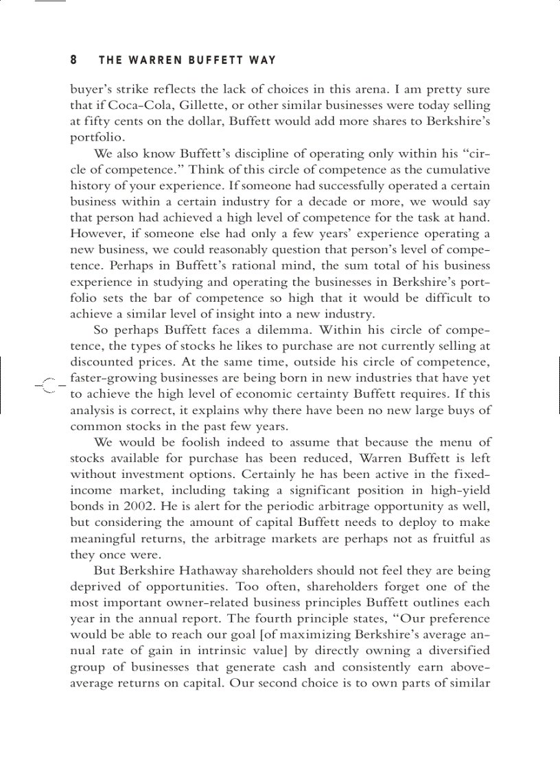 image for page The Warren Buffet s Way