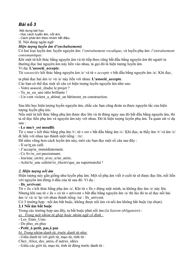 image for page Luyện phát âm Française