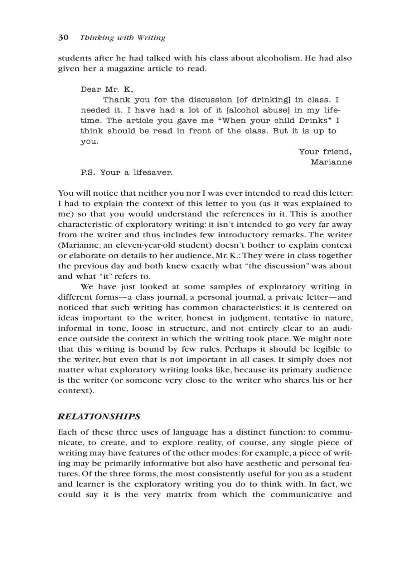 image for page College writing A personal approach to academic writing