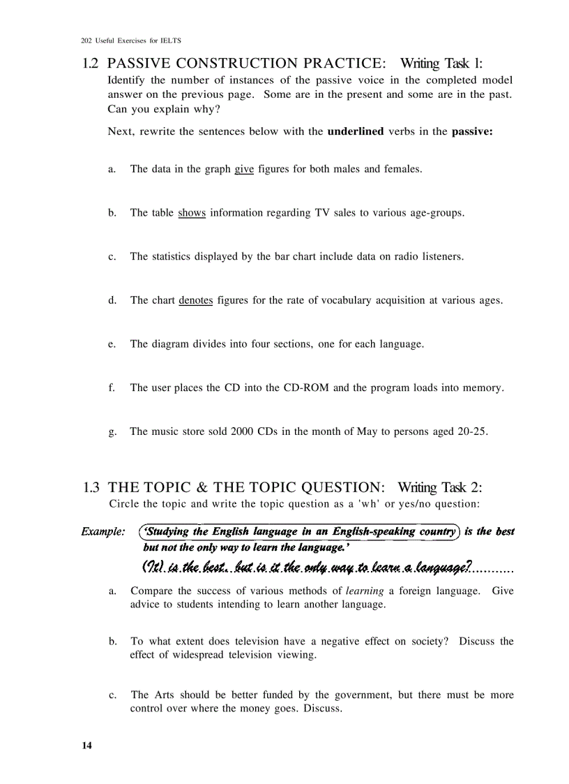 image for page 202 useful exercises for IELTS