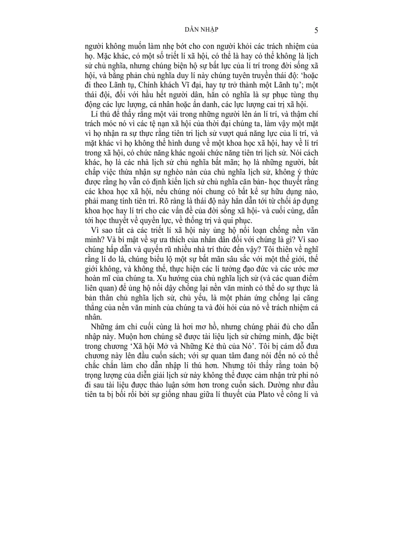 image for page Xã hội và những kẻ thù của nó tập 1