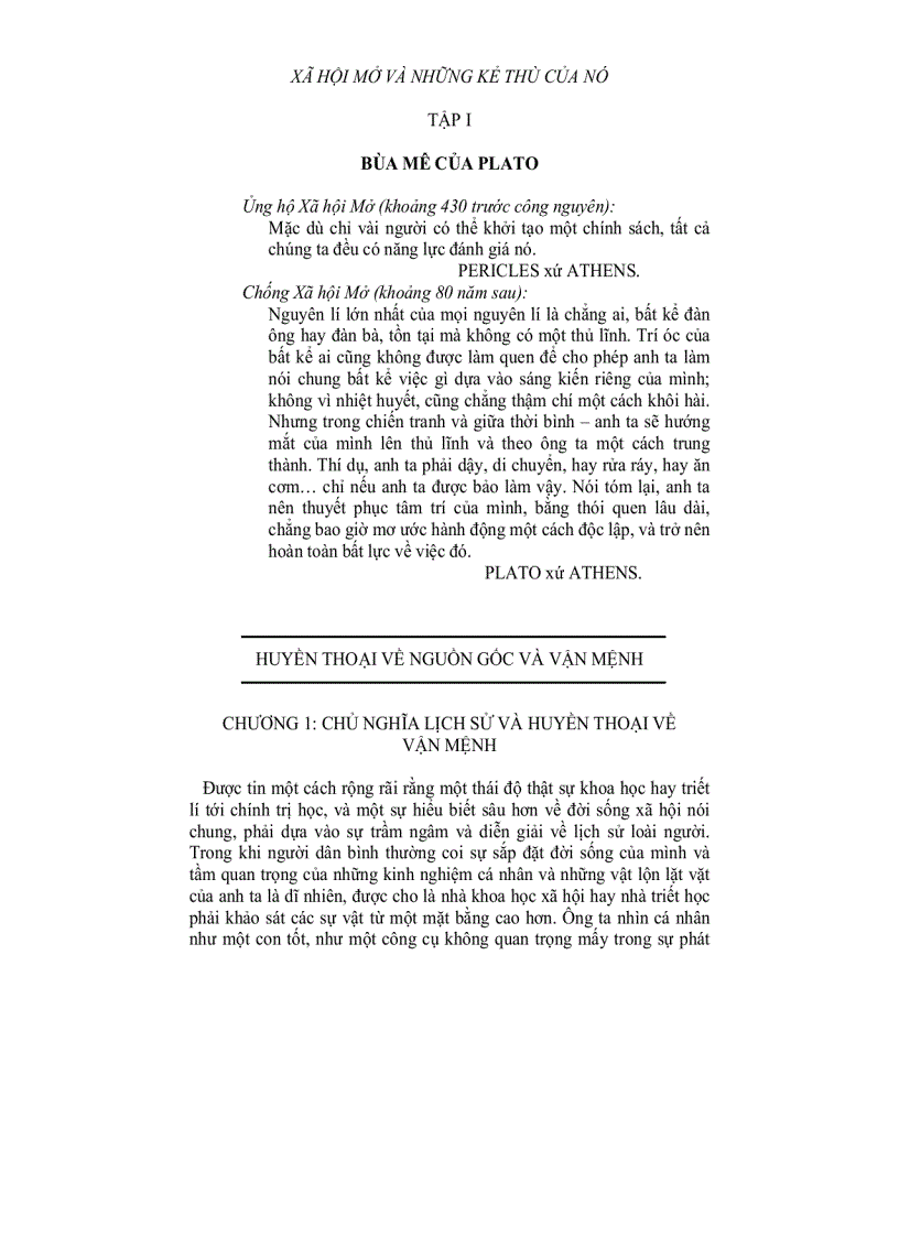 image for page Xã hội và những kẻ thù của nó tập 1