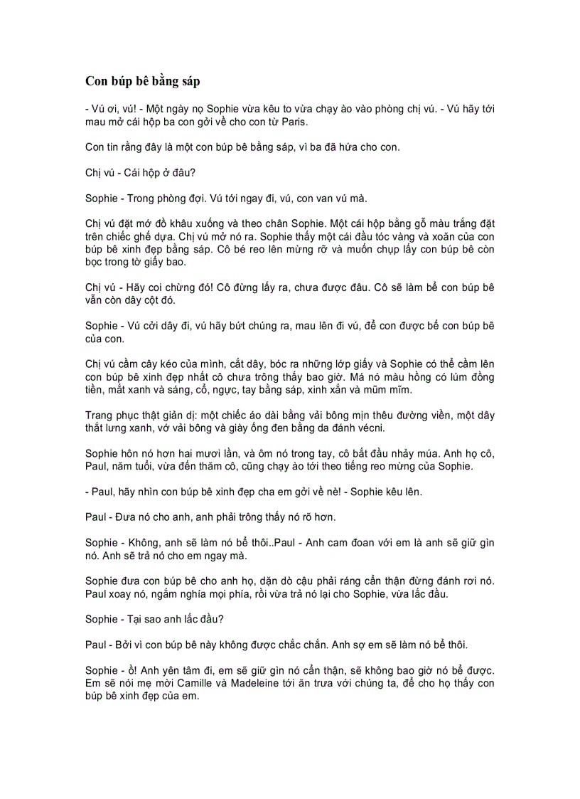 image for page Nổi bất hạnh của Sophie