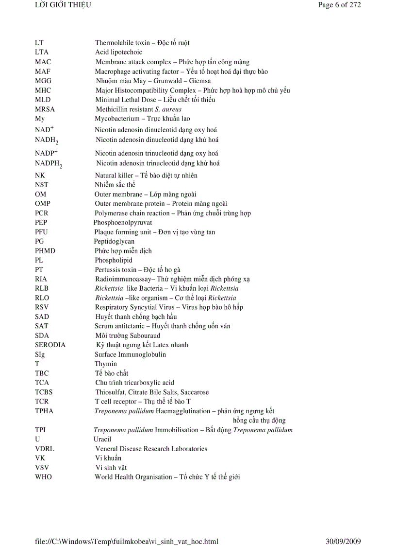 image for page Vi sinh vật học phần 1
