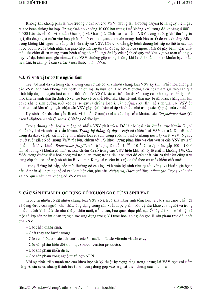 image for page Vi sinh vật học phần 1